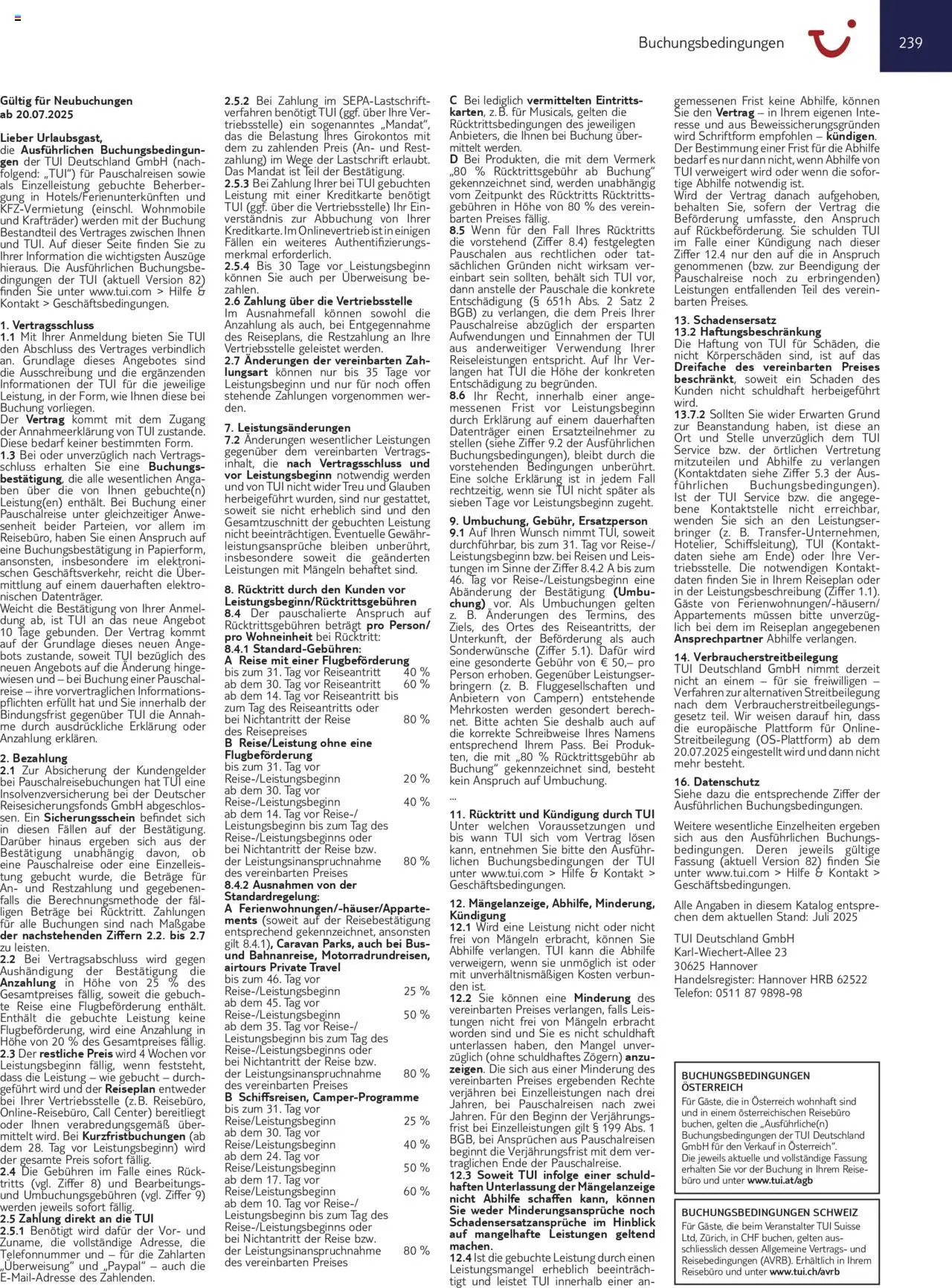 TUI Urlaub mit eigener Anreise 2025/26 - Seite 239 - gültig ab 01.11.2025