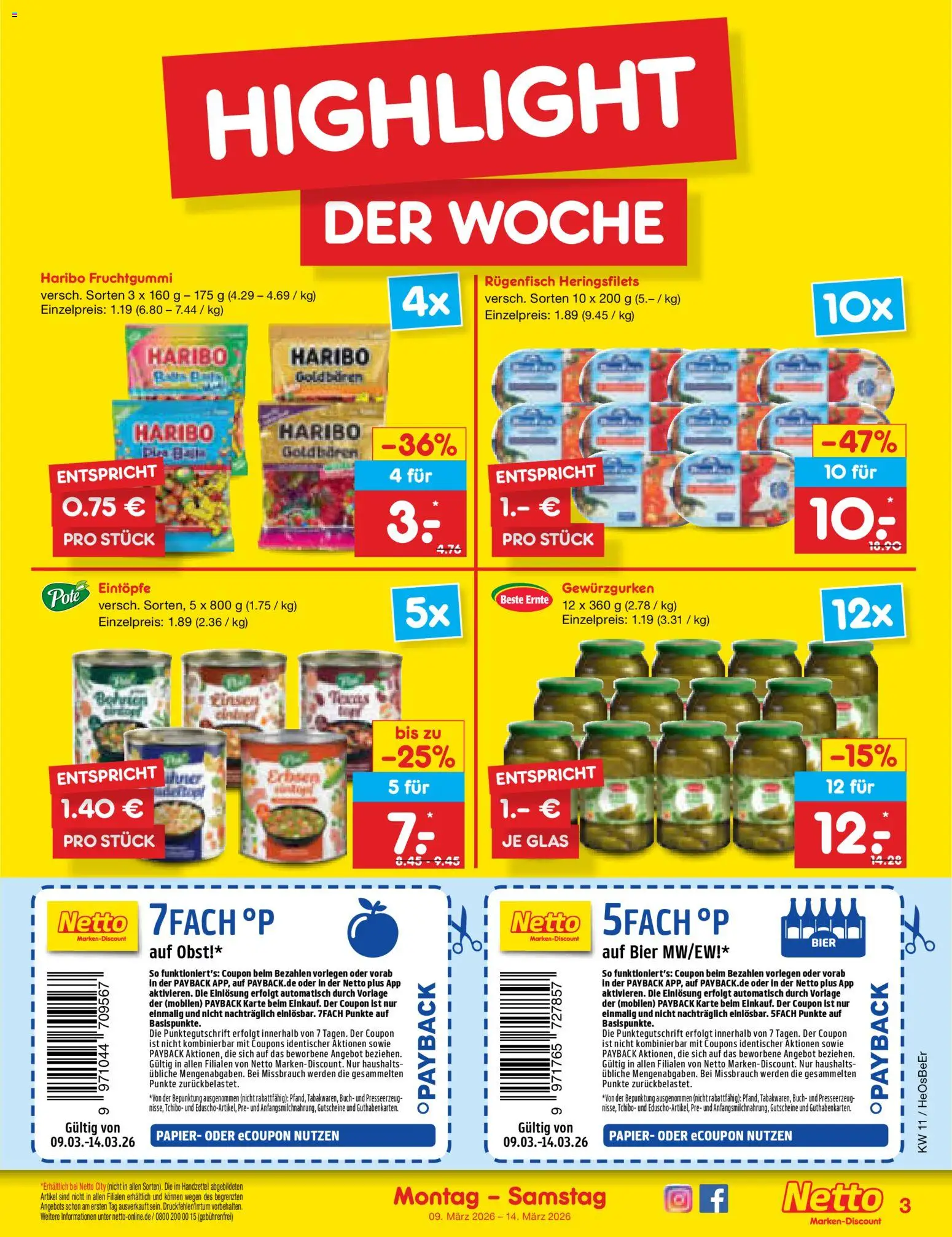 Netto Marken-Discount Prospekt 	 - Seite 3 - gültig ab 09.03.2026