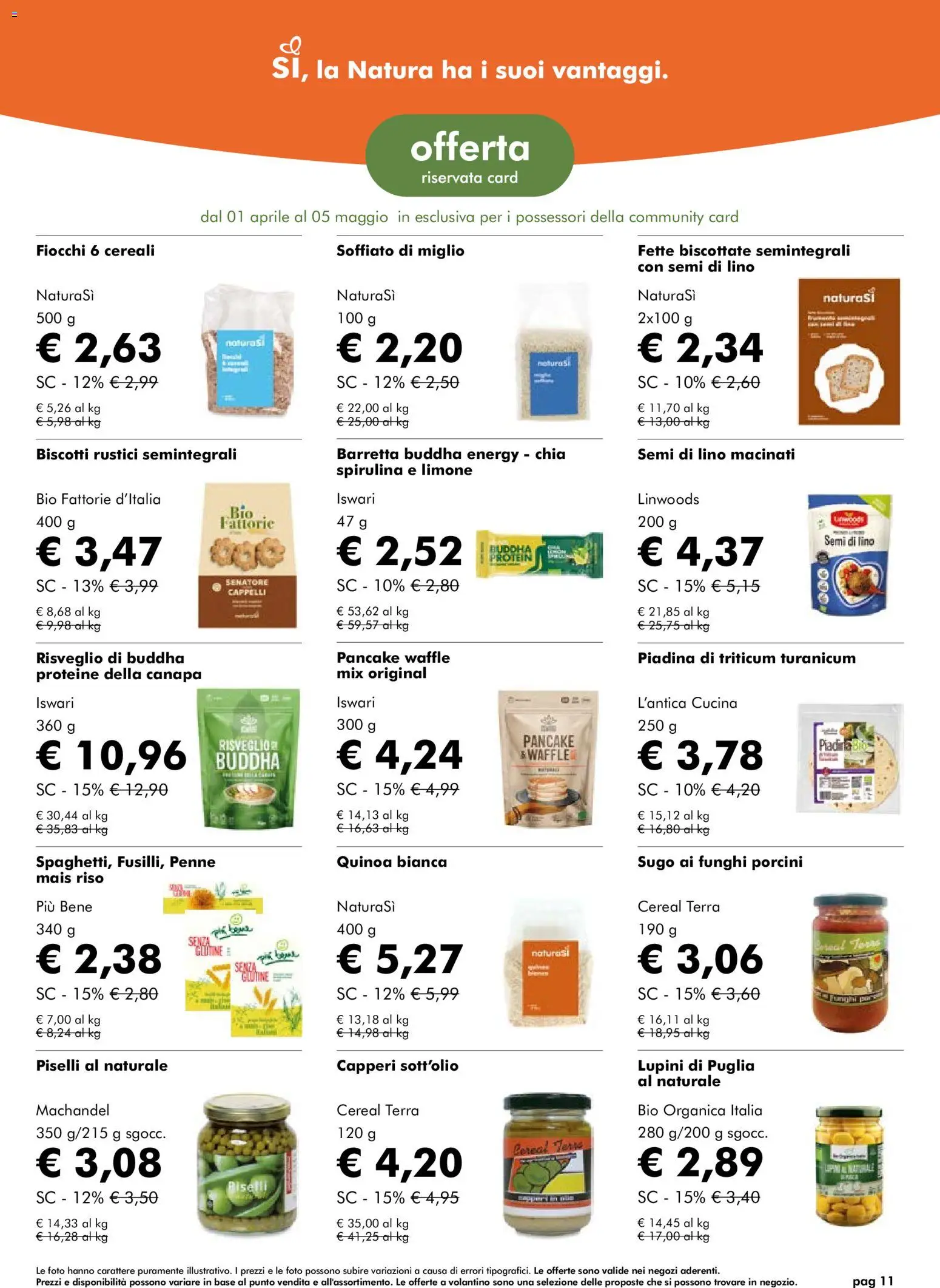 Natura Sì volantino - pagina 11 - valido dal 01/04/2026