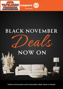 Preview Tafelberg Furnishers Black November valid from 24/10/2025