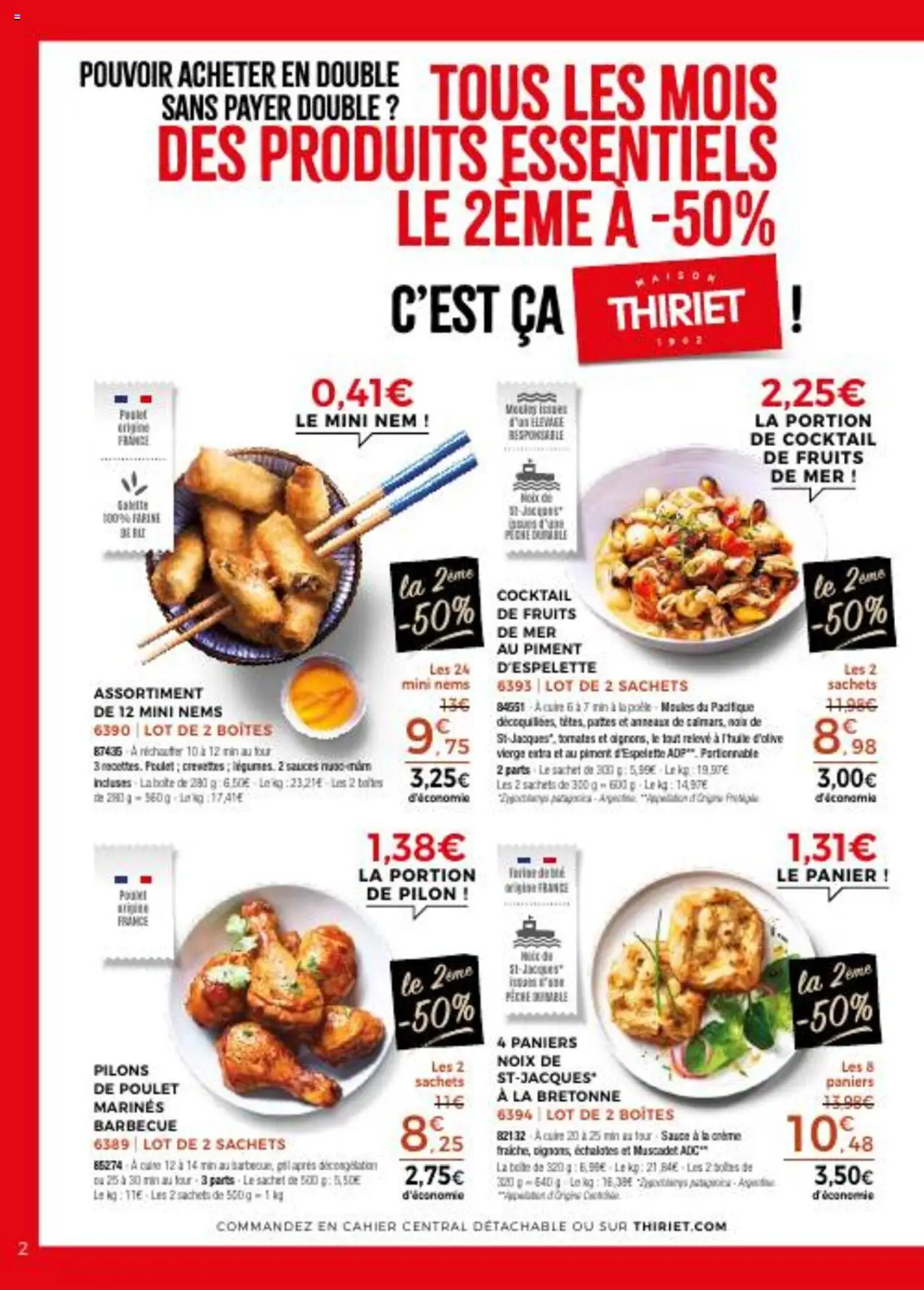 Thiriet catalogue livraison à domicile - page 2 - valable à partir du 11/07/2025