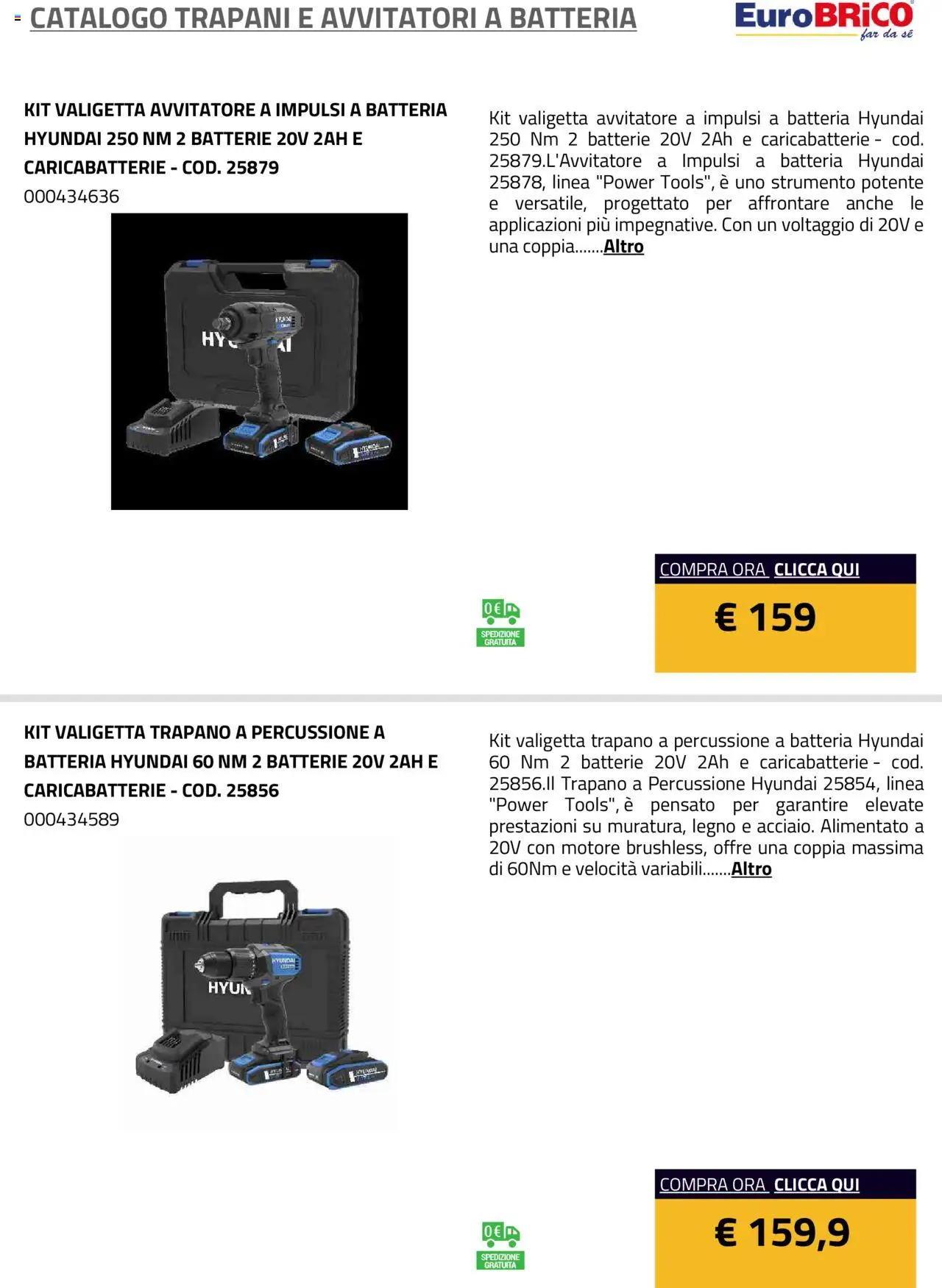 Eurobrico Trapani e Avvitatori a Batteria catalogo - pagina 18 - valido dal 23/07/2025