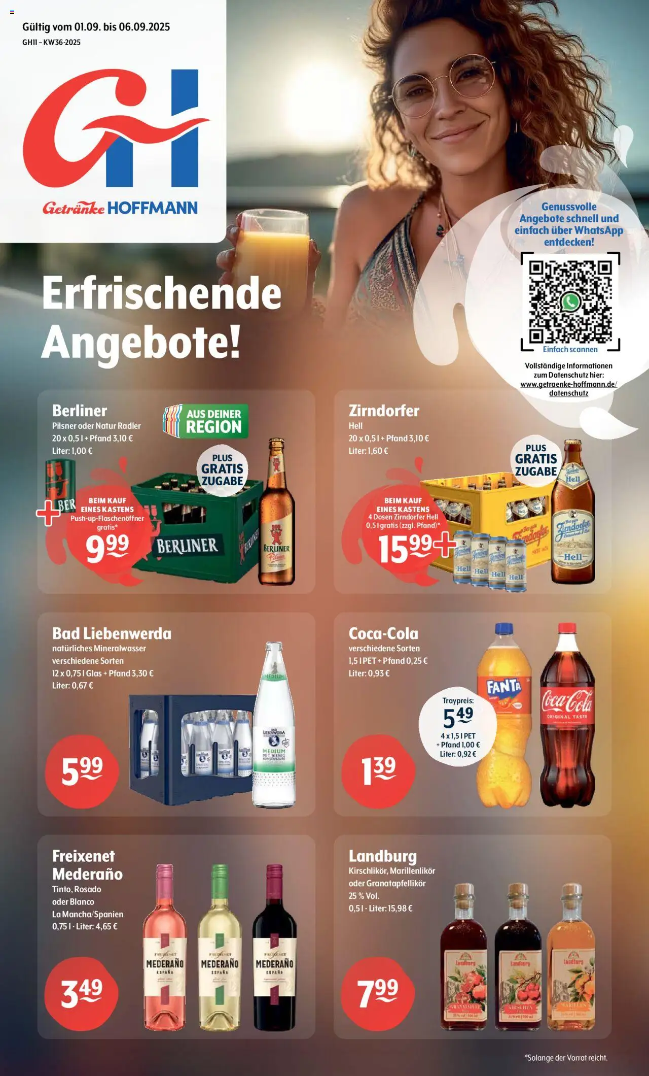Getränke Hoffmann Prospekt 	 - Seite 1 - gültig ab 01.09.2025