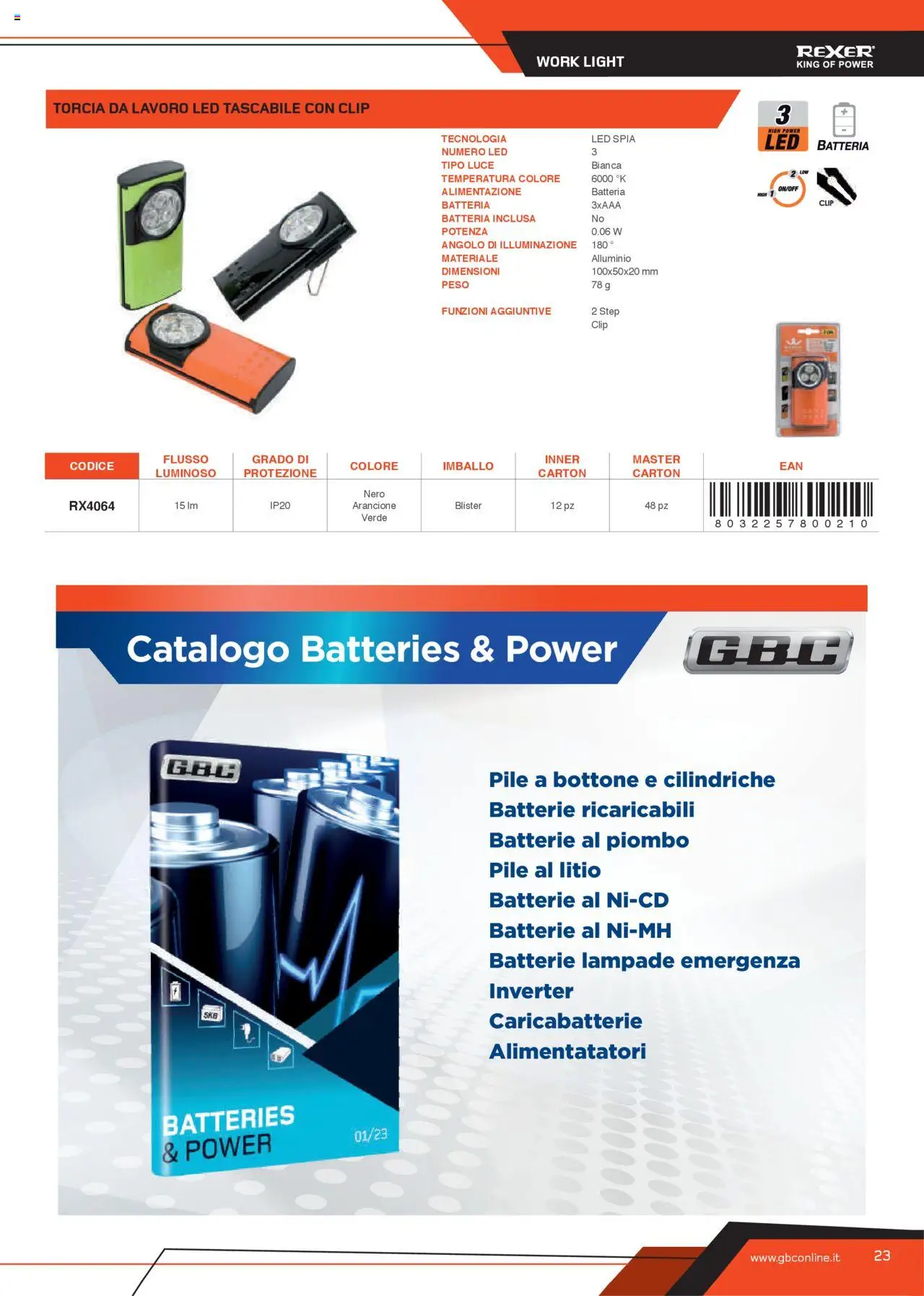 GBC Torce catalogo - pagina 23 - valido dal 31/05/2025