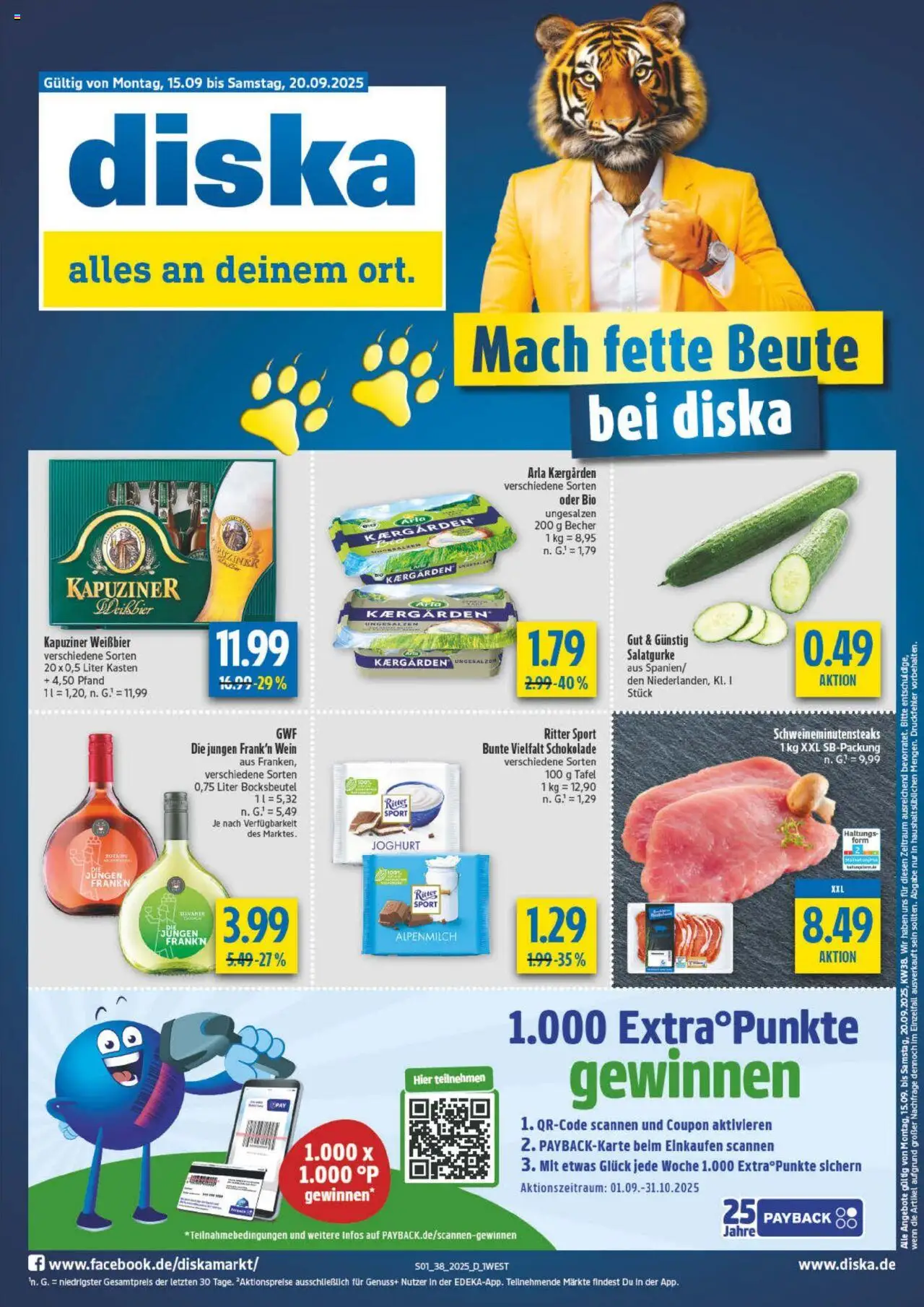 Diska - diska Angebote Bayern KW38 - Seite 1 - gültig ab 15.09.2025