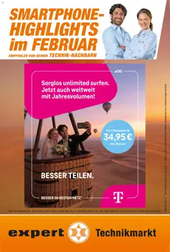 Vorschau Expert  Smarthphone Highlights im Februar gültig ab 01.02.2026