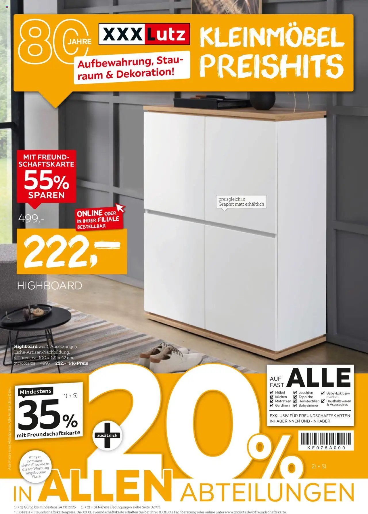 XXXL Lutz Kleinmöbel Preishits - Seite 1 - gültig ab 11.08.2025