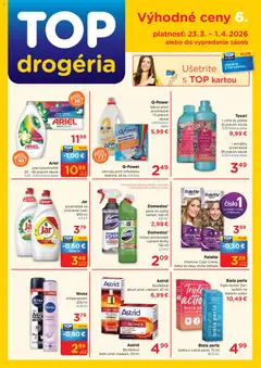 TOP Drogéria leták platný od 23.03.2026