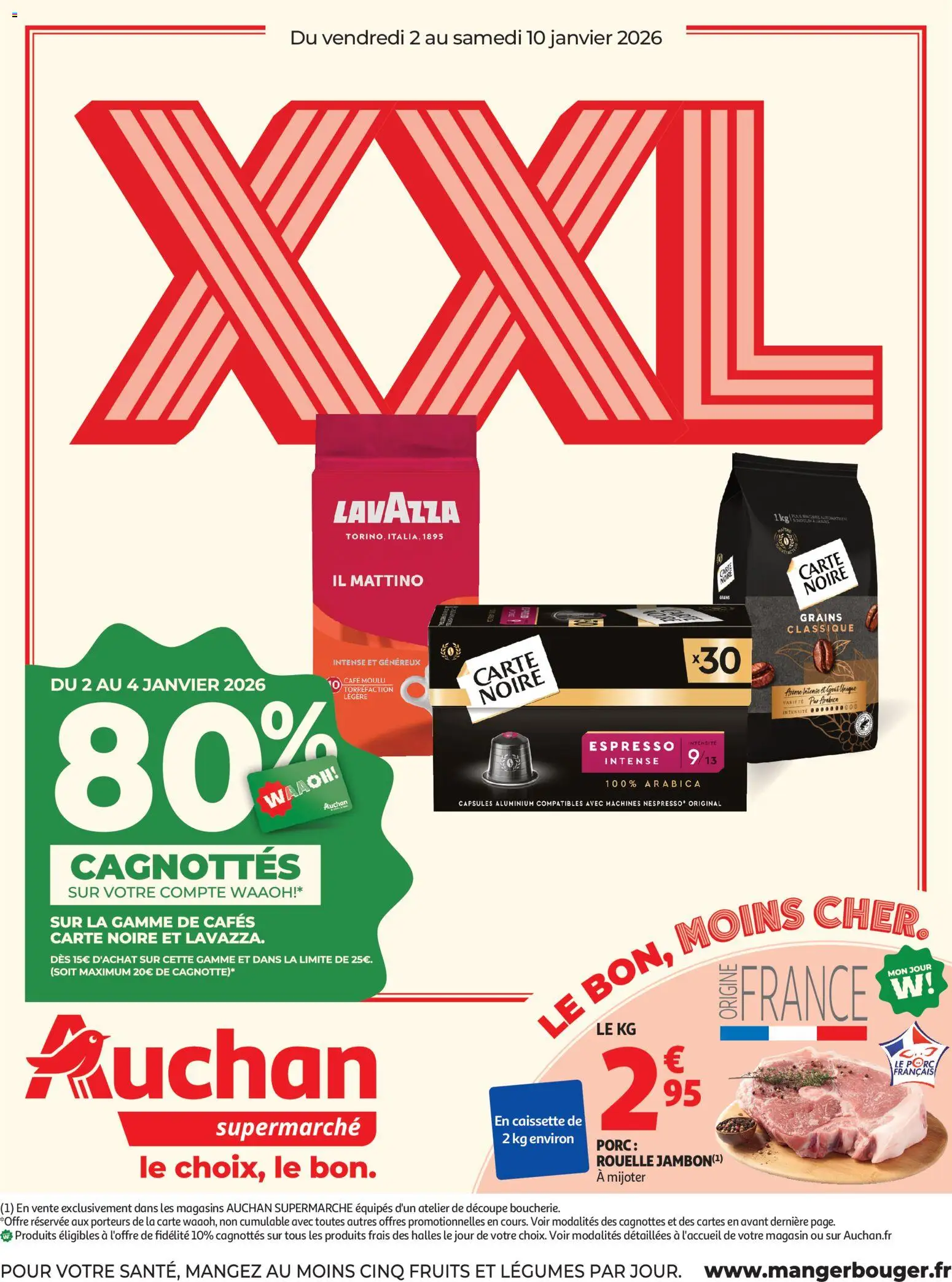 Auchan - Offres XXL supermarché - pagina 1- geldig vanaf 02/01/2026