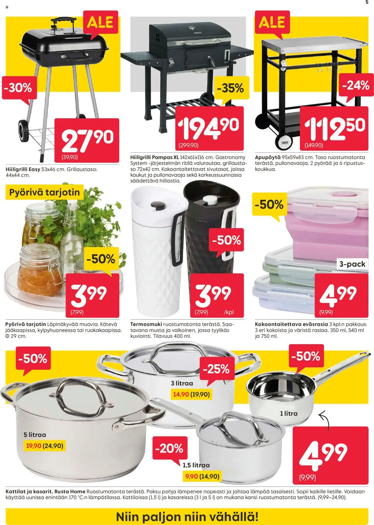 Rusta tarjoukset - sivu 5- voimassa alkaen 14/07/2025