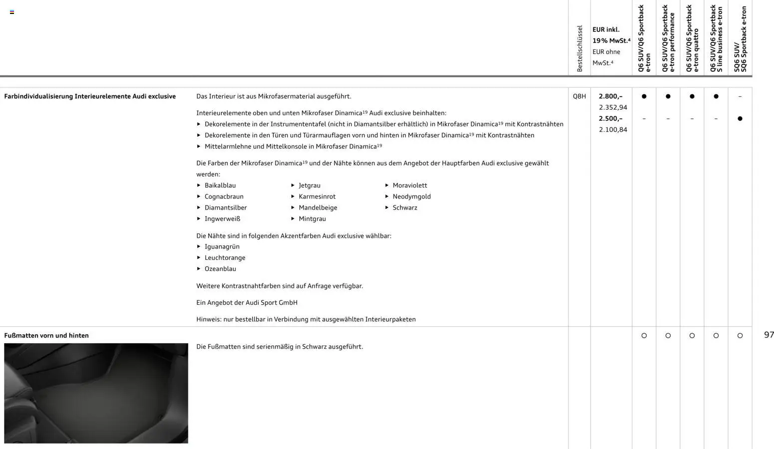 Audi Prospekt 	 - Seite 97 - gültig ab 28.10.2025
