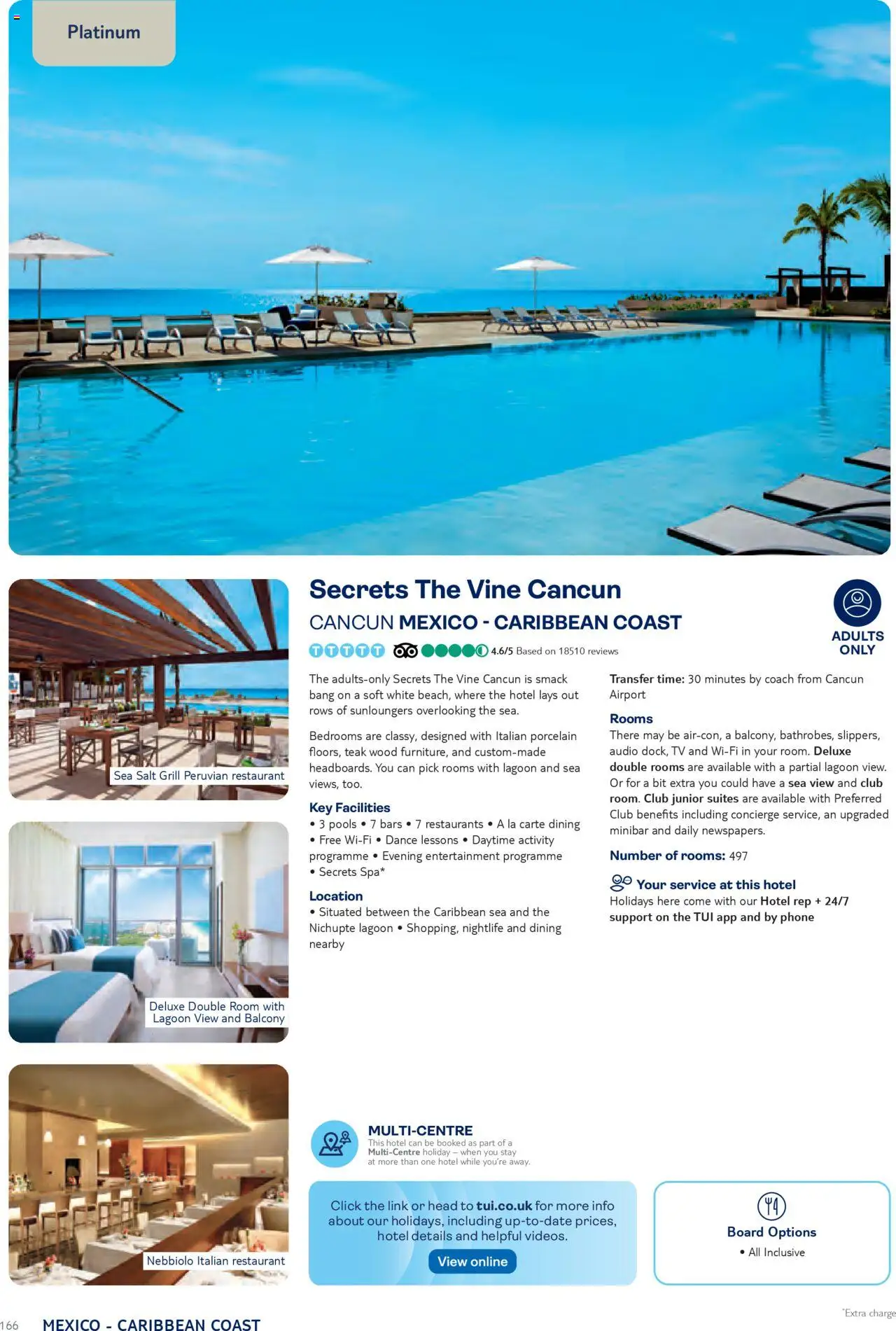 TUI - Mexico & Caribbean JULY EDITION NOVEMBER 2025 – APRIL 2027 - page 166- valid from 01/11/2025
