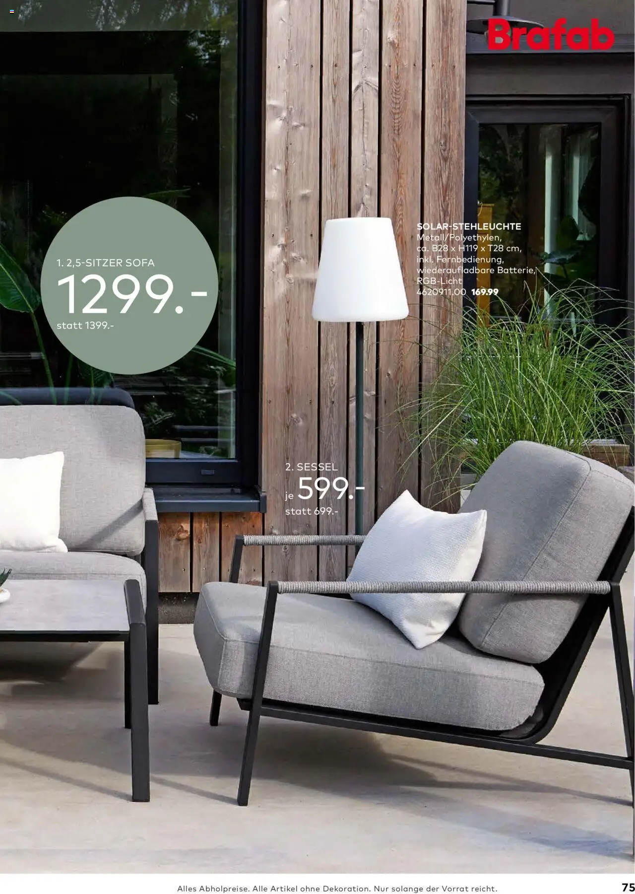 Porta! - Outdoor - Gartenmöbelkatalog 2025 - Seite 75 - gültig ab 02.03.2025