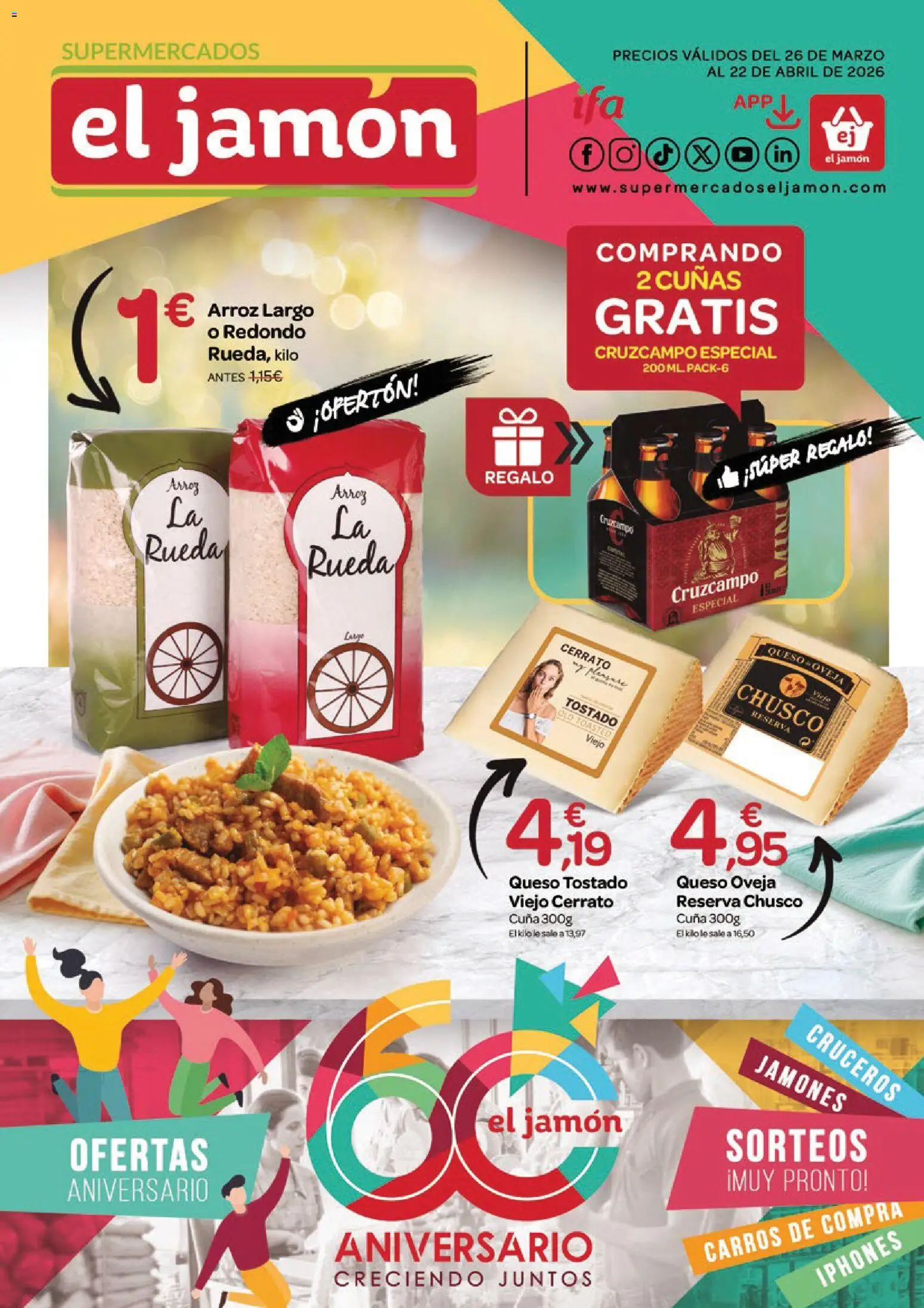 Supermercados El Jamón folleto - Página de 1 - Válido desde 26/03/2026