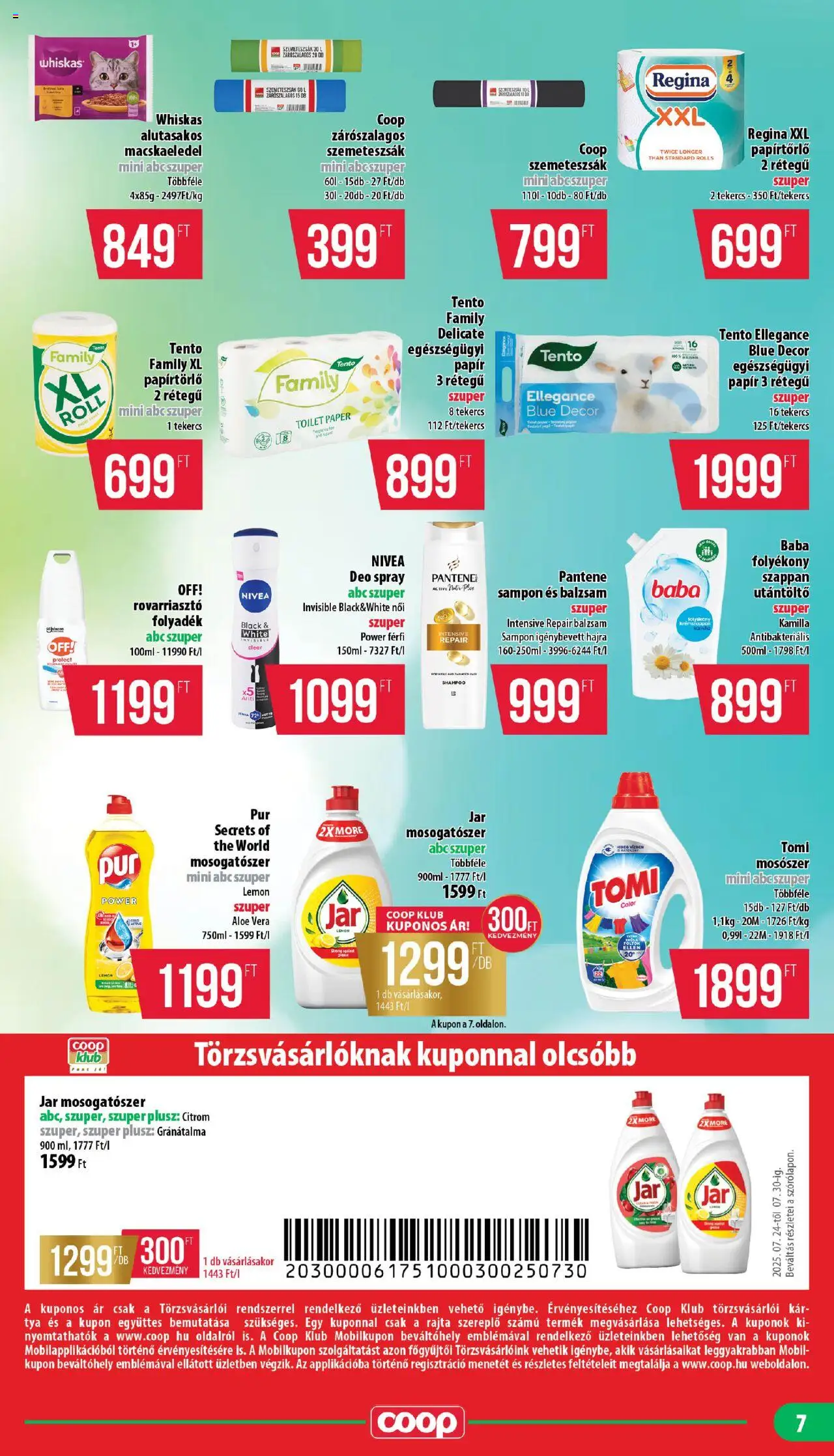COOP - Mini & Abc & Szuper / Nyírzem-Szabolcs - 7oldal - érvényes 2025.07.24.-tól