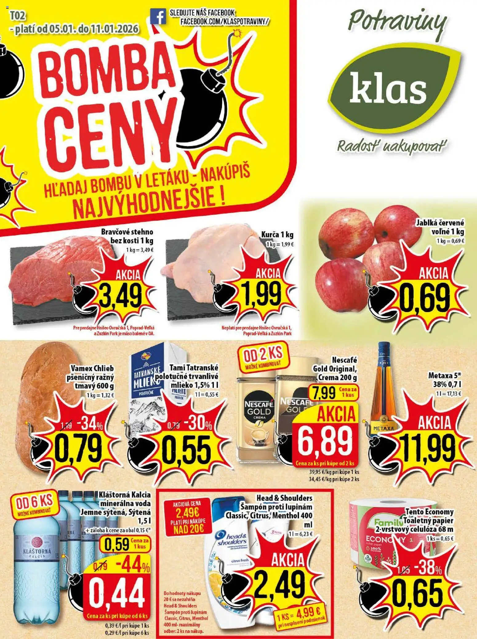 Klas leták - strana 1- platný od 05.01.2026