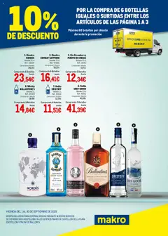 Vista previa del folleto Makro - Destilados Levante válido desde 01/09/2025
