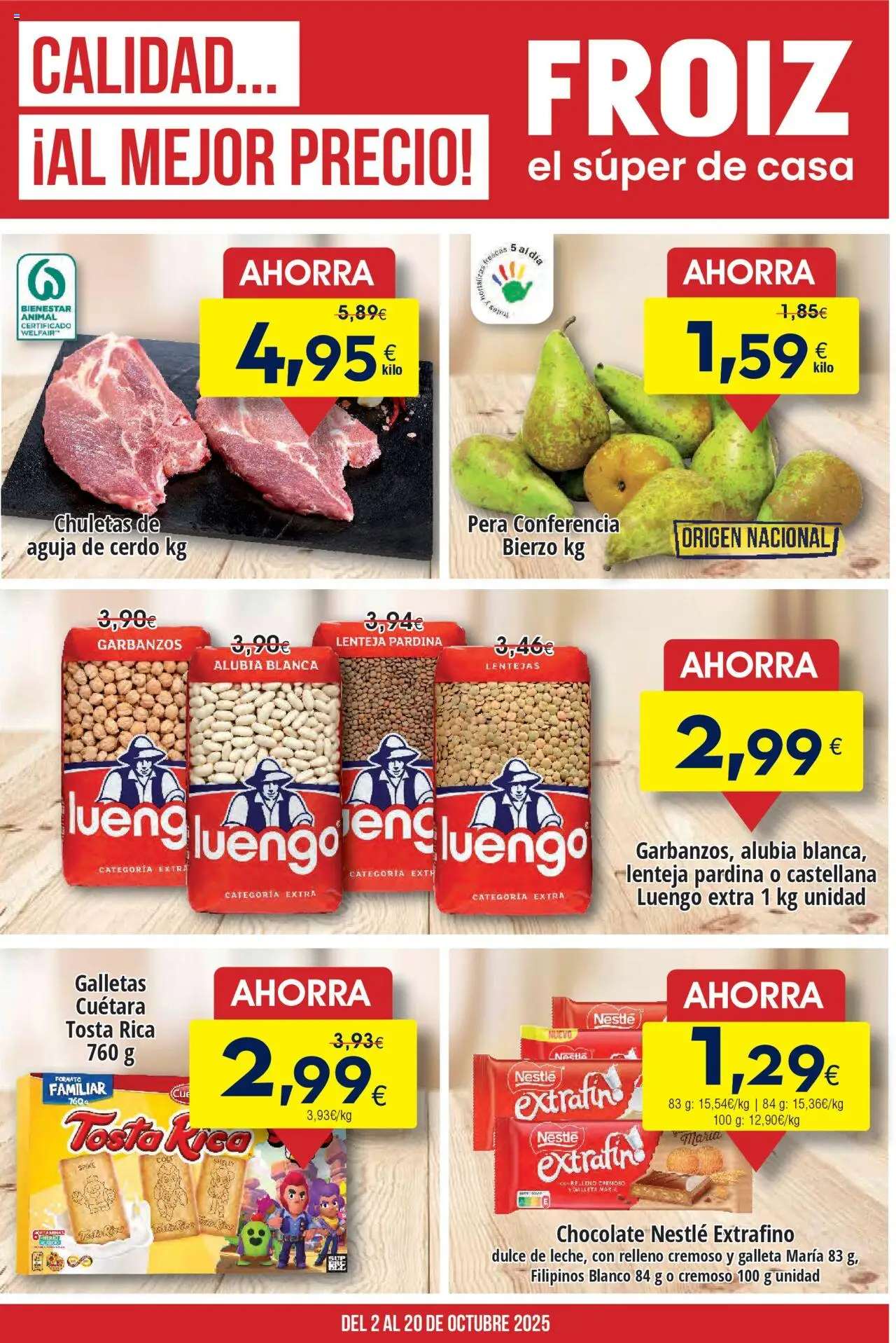 Froiz folleto - Página de 1 - Válido desde 02/10/2025