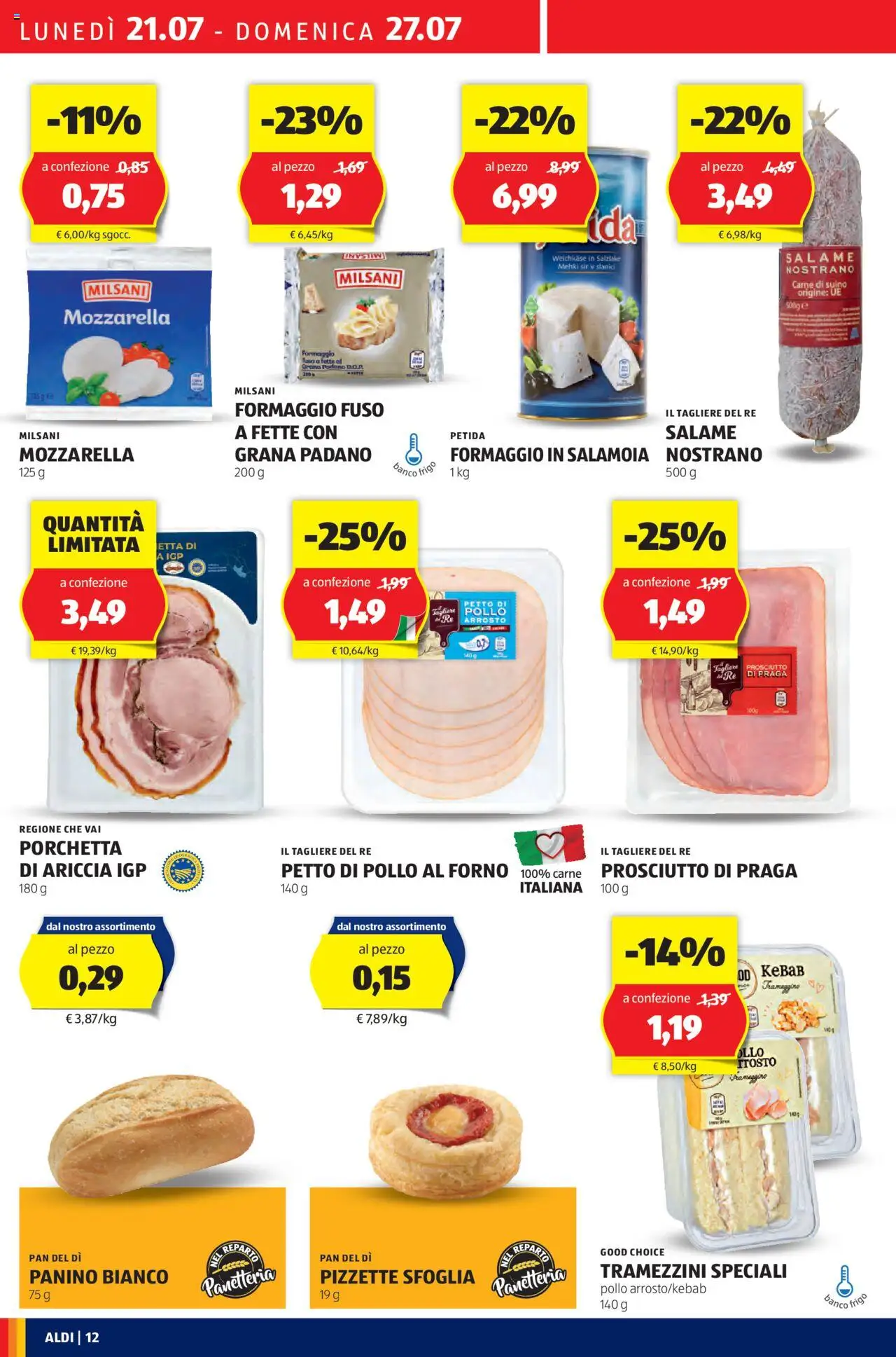 Volantino Aldi	 - pagina 12 - valido dal 21/07/2025