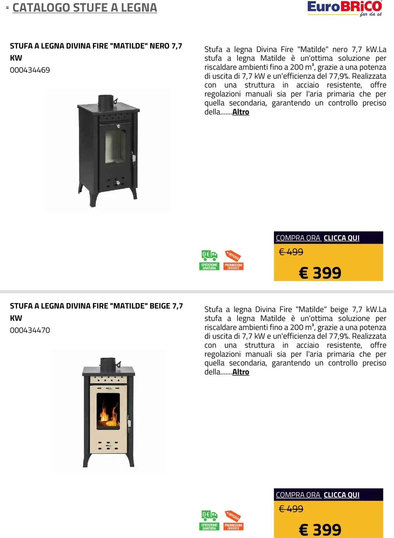 Eurobrico Stufe a Legna catalogo - pagina 37 - valido dal 23/07/2025