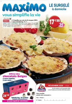 Aperçu Maximo catalogue valable à partir du 27/10/2025