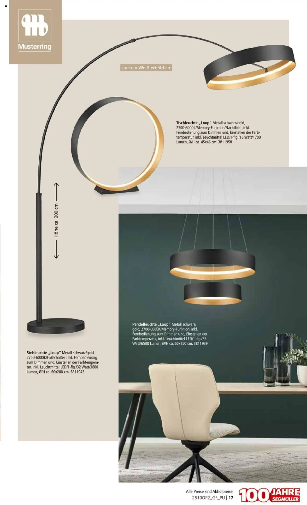 Segmüller Leuchten Spezial - Seite 17 - gültig ab 29.09.2025