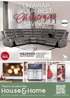 Preview House and Home - Namibia Christmas Savings Catalogue valid from 24/11/2025