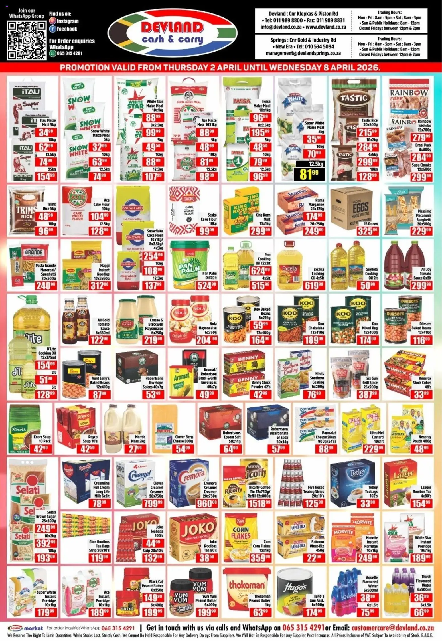 Devland Specials - page 1- valid from 02/04/2026