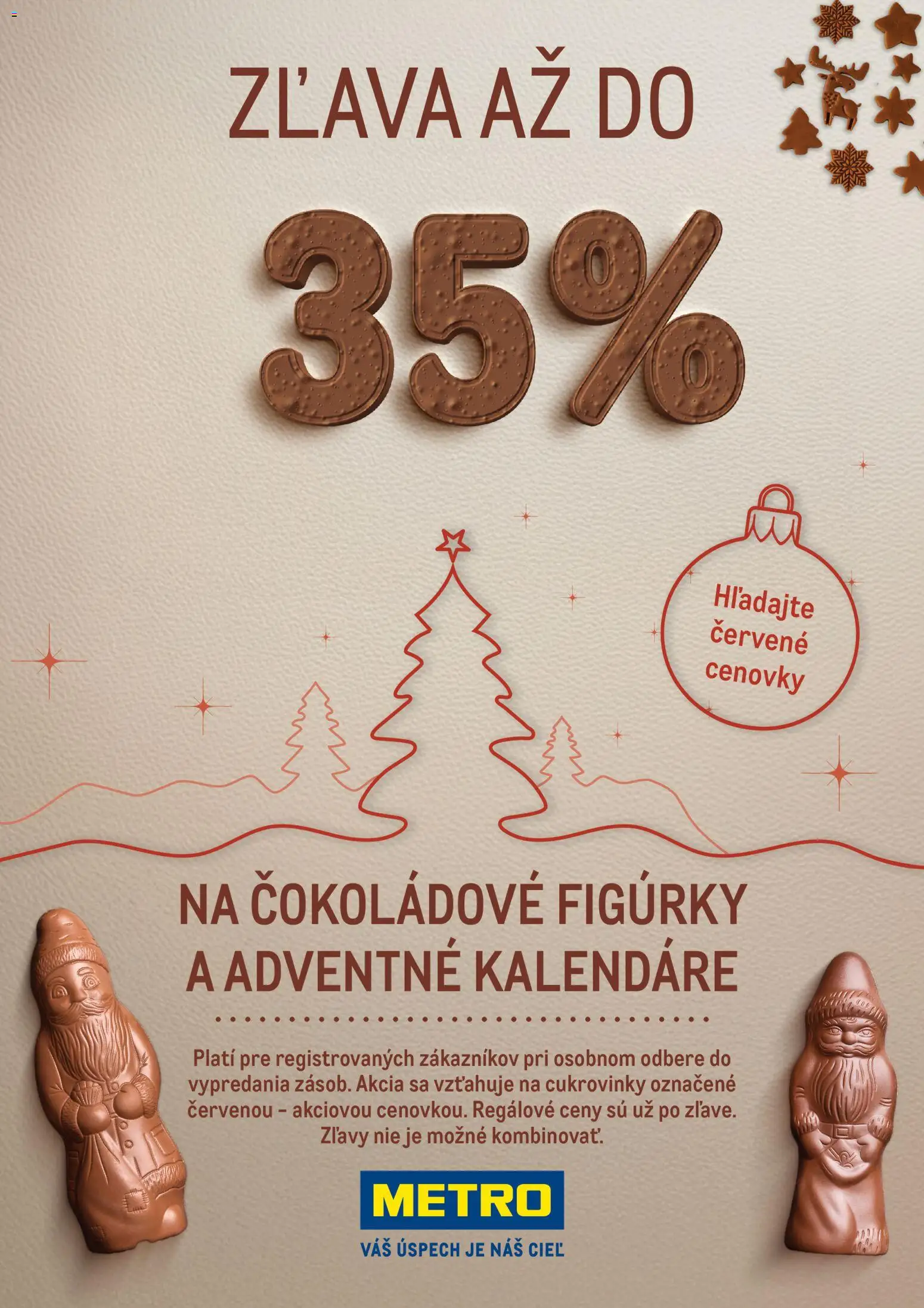 Metro 35% na čokoládové figúrky - strana 1- platný od 01.12.2025