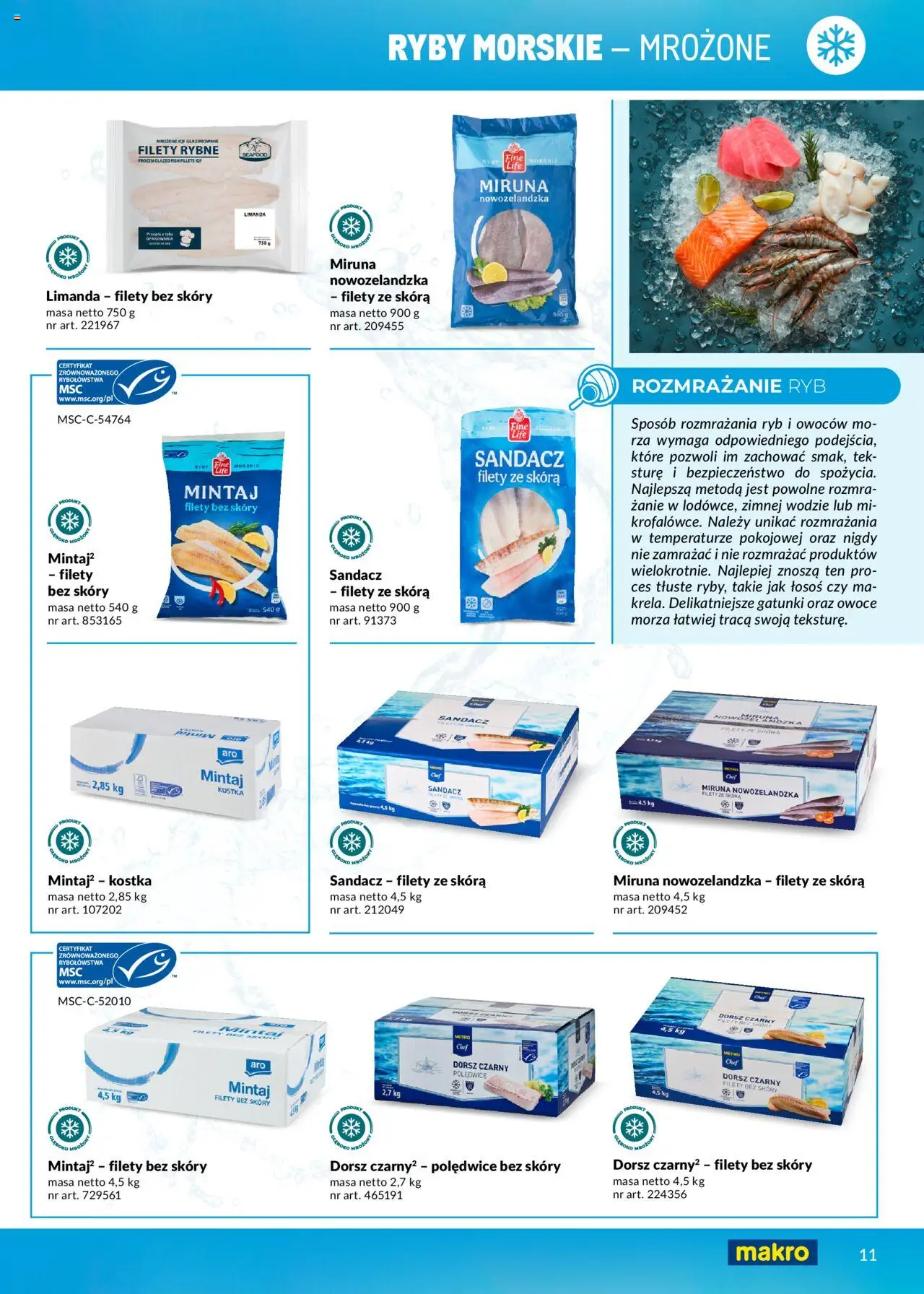 Makro Gazetka - Ryby i owoce morza - strona 11- ważny od 01.05.2025