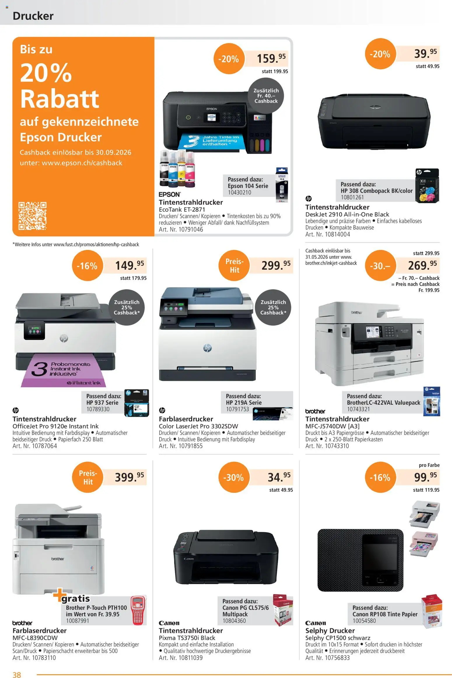 Fust aktionen - page 38- valid from 23.03.2026