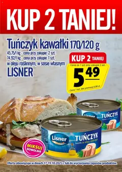 Podgląd Prim Market Promocja - Tuńczyk Lisner ważny od 17.10.2025