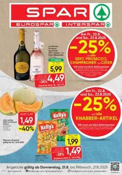 Vorschau Spar Flugblatt gültig ab 21.08.2025