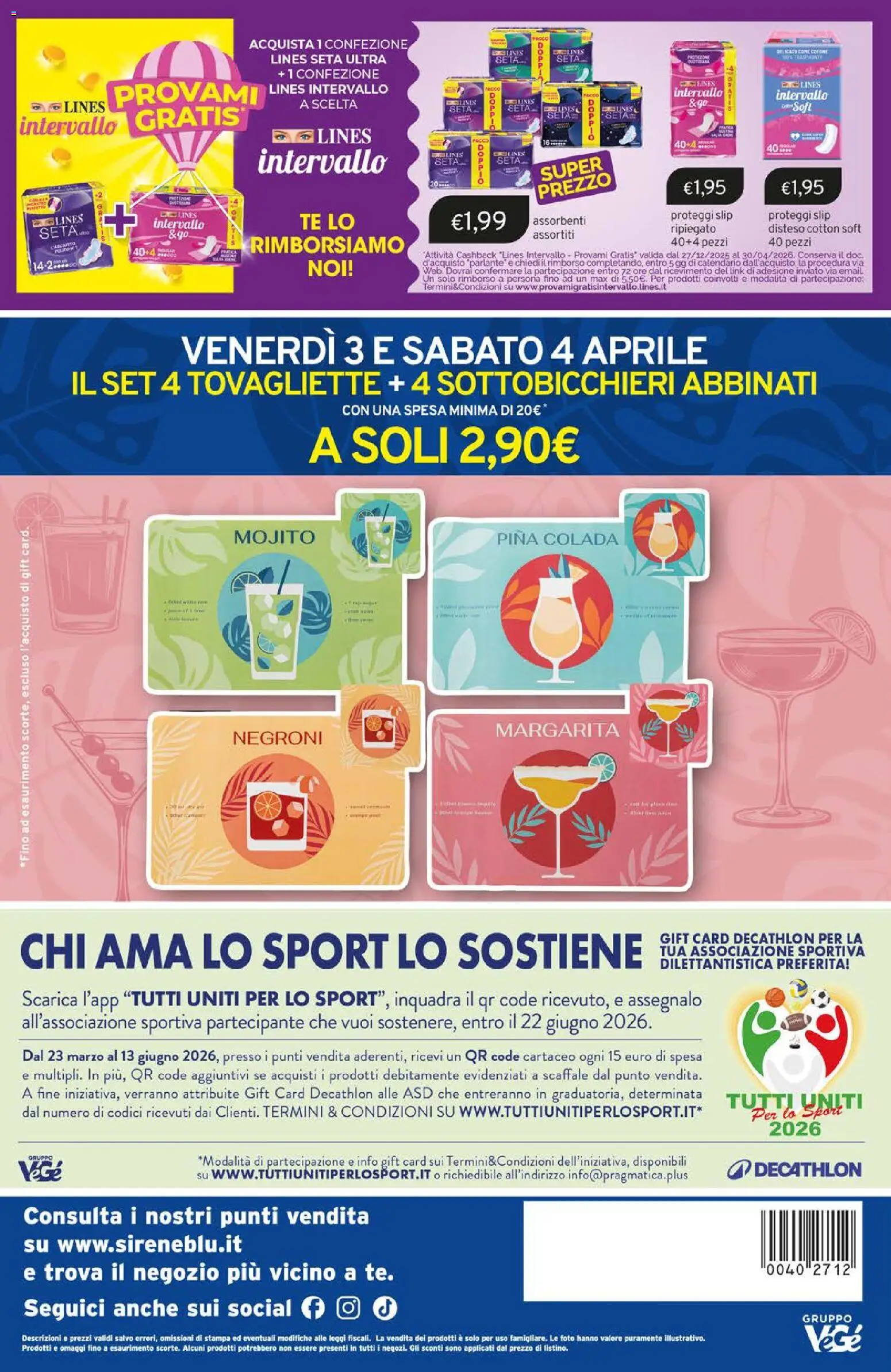 Sirene Blu volantino - pagina 20 - valido dal 01/04/2026