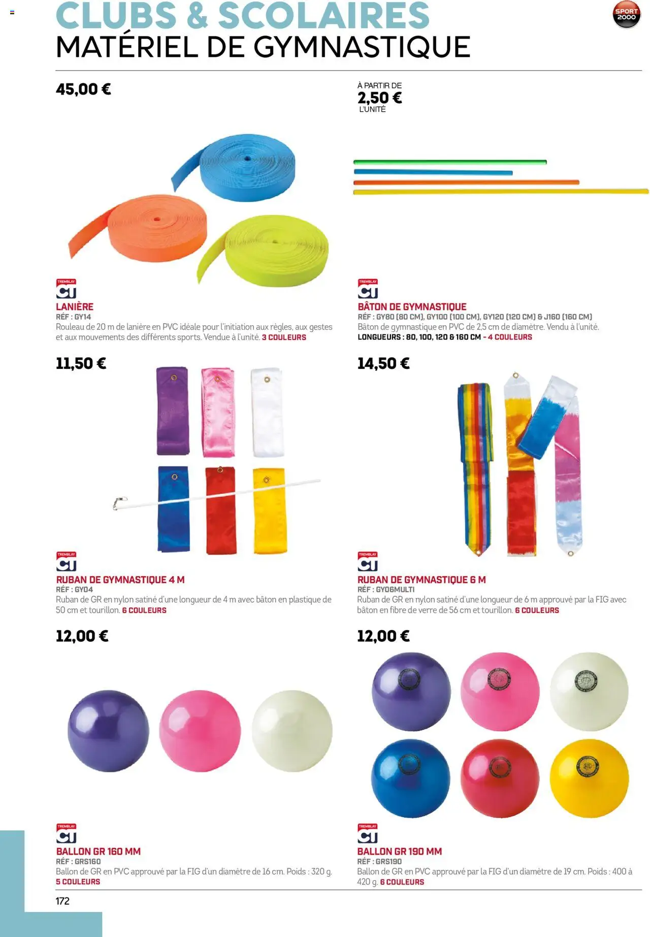 Sport 2000 brochure - page 172 - valable à partir du 01/06/2025