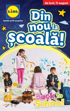 Lidl - Din nou la școală! valabil de la 11.08.2025