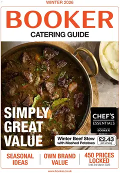 Booker Wholesale - Winter Catering News 2026 valid from 07/01/2026