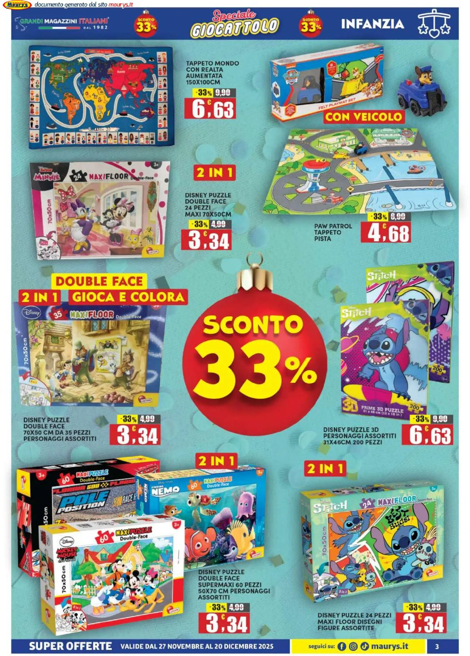 Maury's Giocattolo catalogo - pagina 3 - valido dal 27/11/2025