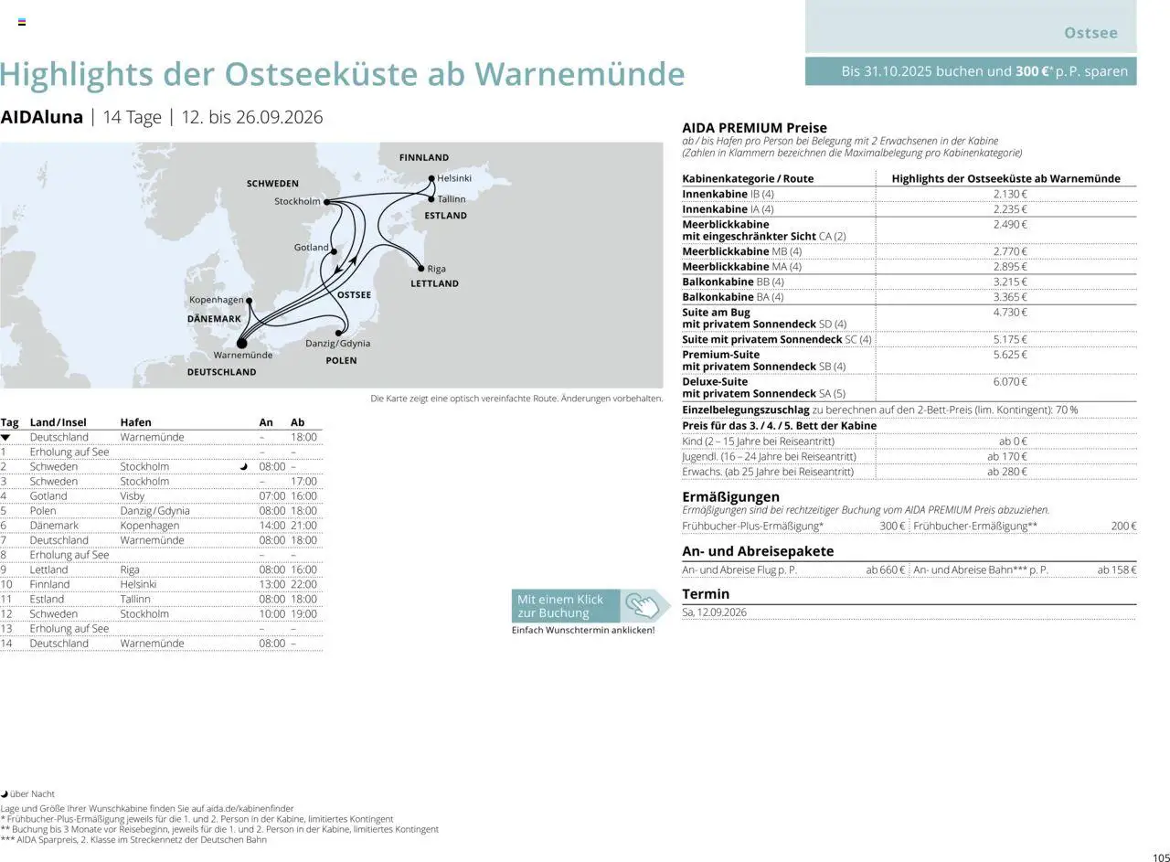 Aida Sommer 2026 - Seite 105 - gültig ab 01.03.2026