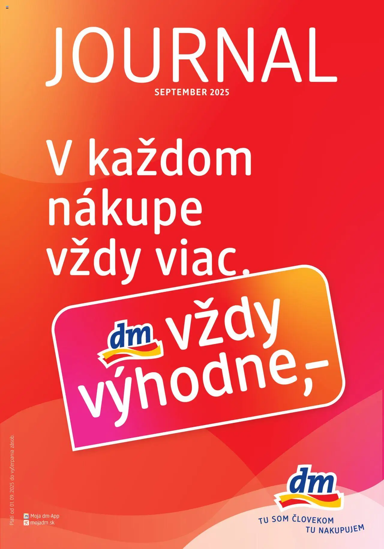 dm drogerie Journal september 2025 - strana 1- platný od 01.09.2025
