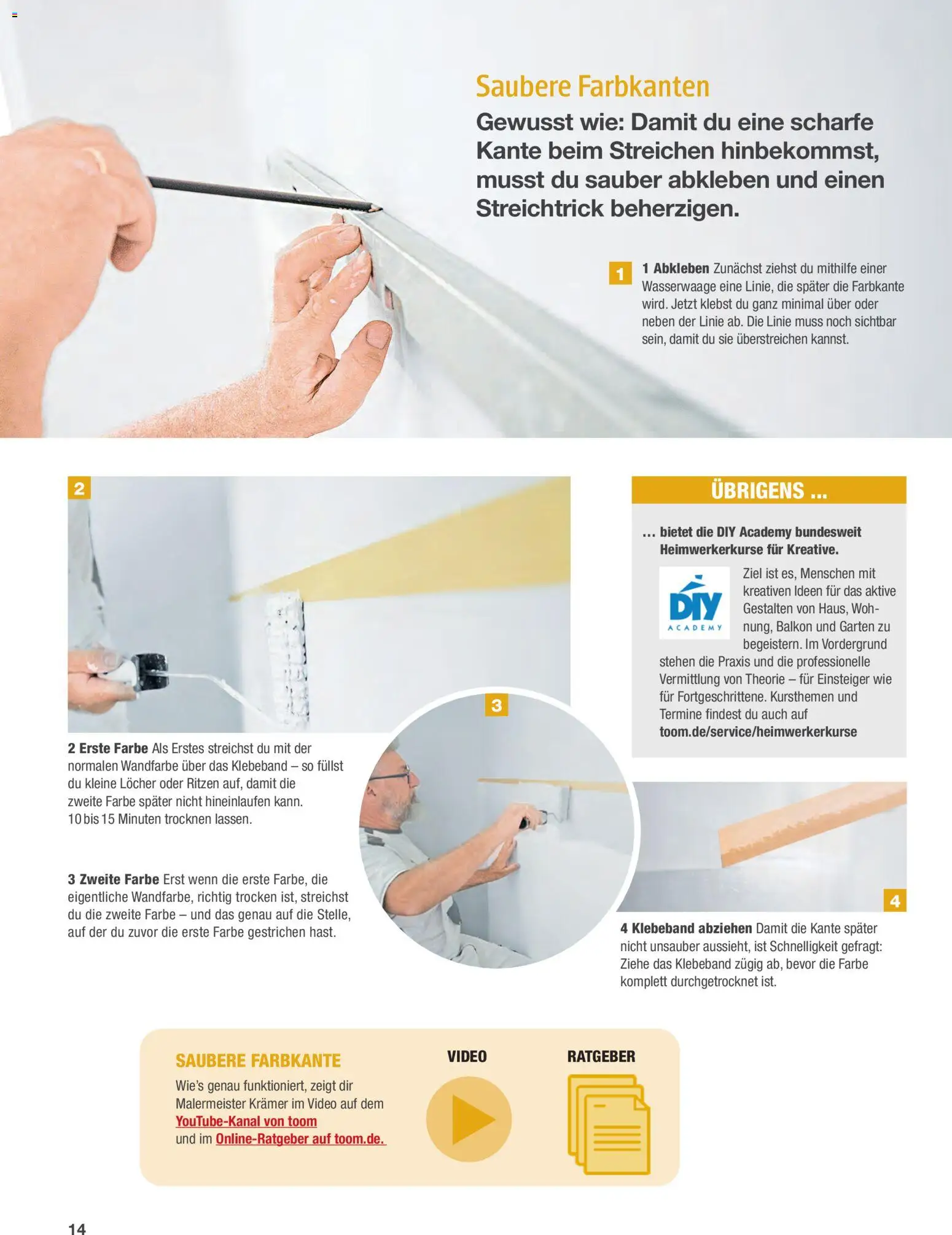 Toom Baumarkt Wände streichen und tapezieren - Seite 14 - gültig ab 01.01.2026