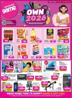 Preview Game Specials valid from 20/01/2026