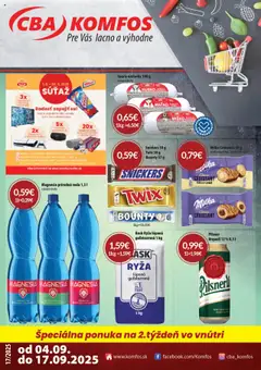CBA Komfos leták platný od 04.09.2025