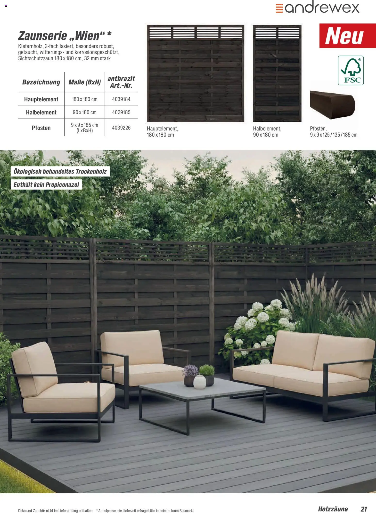 Toom Baumarkt Zäune & Sichtschutz 2026 - Seite 21 - gültig ab 20.02.2026