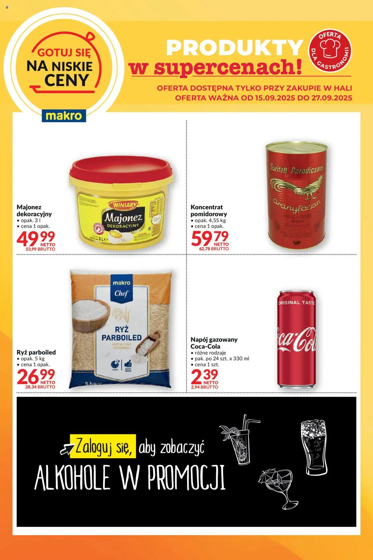 Makro Gazetka - Gotuj się na niskie ceny - strona 1- ważny od 15.09.2025