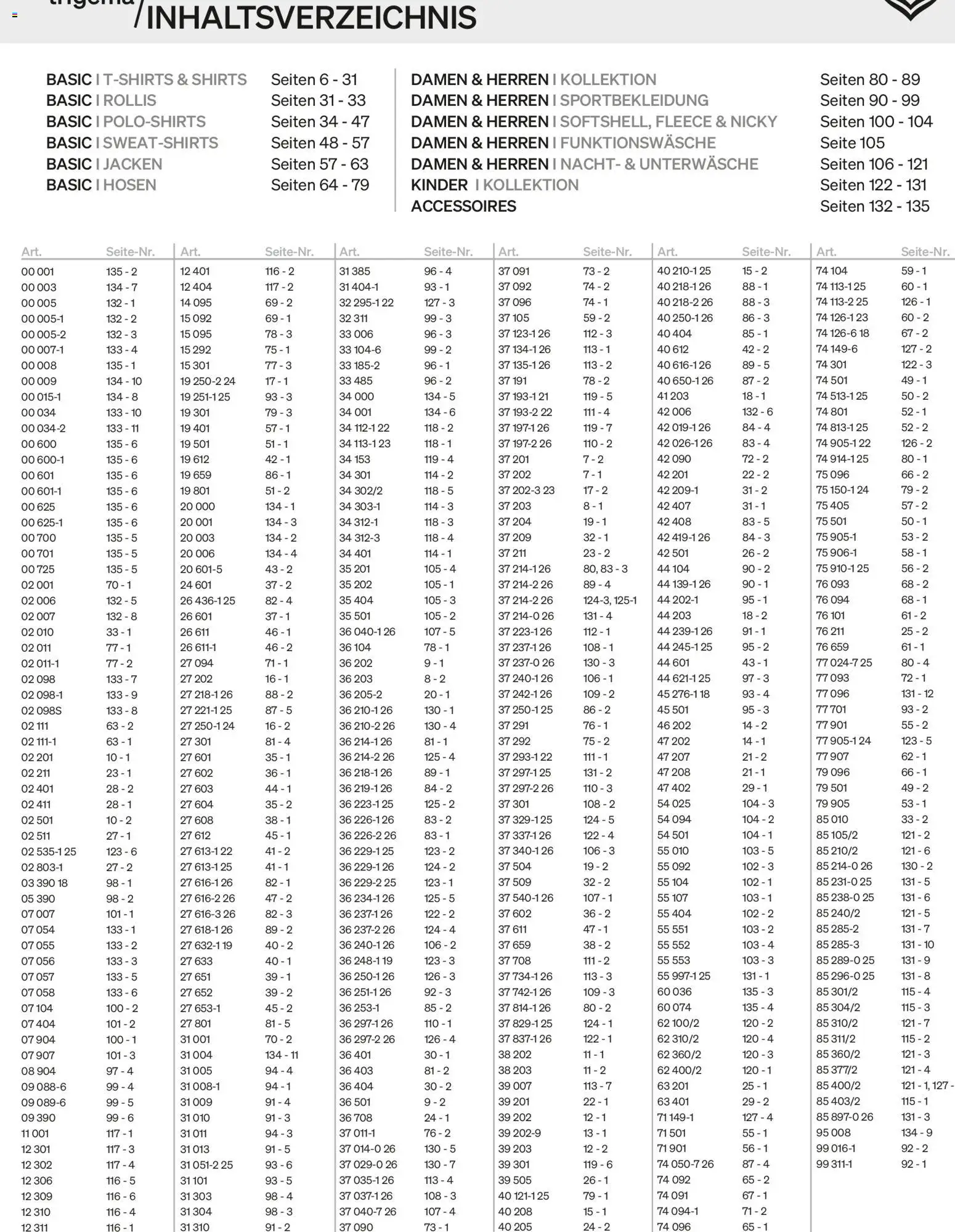Trigema Prospekt - Seite 2 - gültig ab 01.02.2026