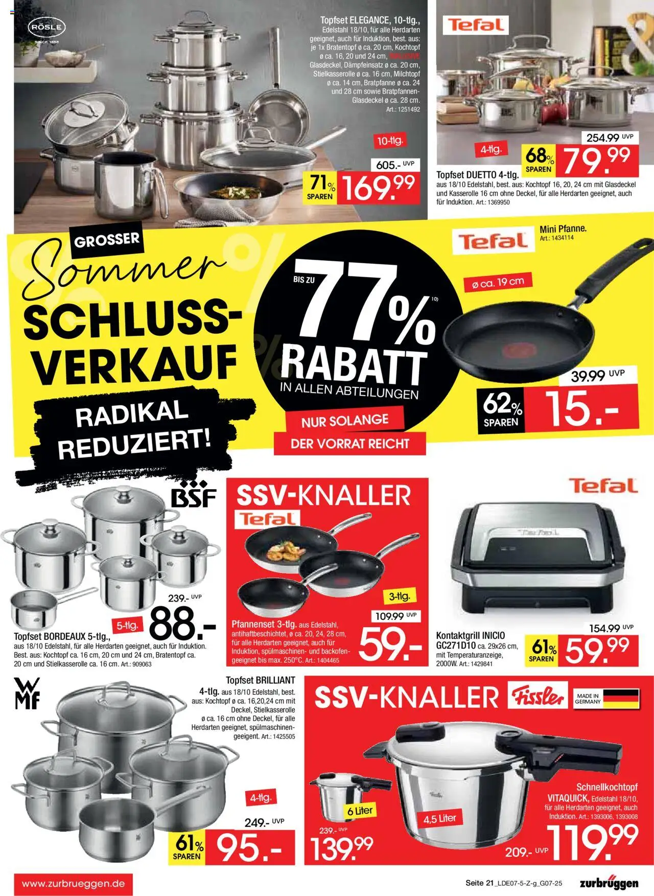 Zurbrüggen Inventurverkauf - Seite 49 - gültig ab 05.07.2025