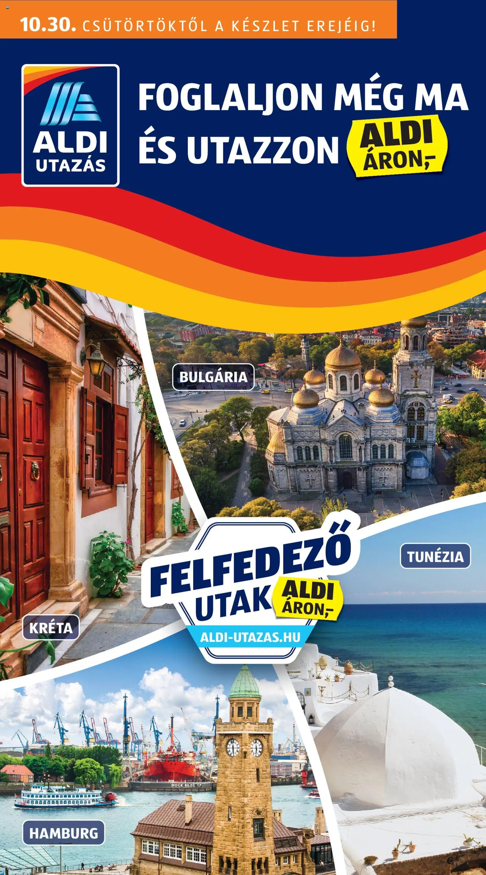 Aldi - Utazás katalógus - 1oldal - érvényes 2025.10.30.-tól