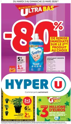 Aperçu Hyper U catalogue -80% valable à partir du 03/03/2026