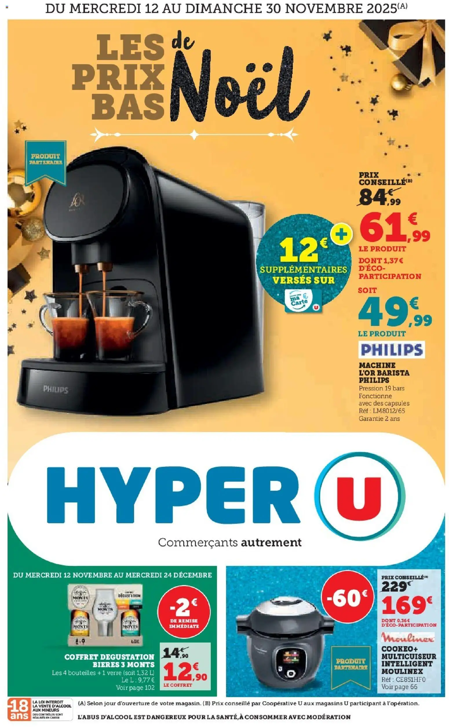 Hyper U - Noël à prix bas - page 1 - valable à partir du 12/11/2025